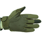 Сенсорные перчатки тактические военные-армейские OAKLEY полнопалые с защитой костяшек, боевые, с закрытыми пальцами L Оливковый BC-8798 - изображение 5