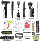 Набор инструментов для выживания 18 в 1 Survival в кейсе - изображение 4