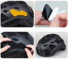 Velcro панели липучки на шлем каску (11 шт), Черный (15056) - изображение 5