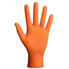 Нітрилові рукавички Cупер міцні Powergrip Mercator Medical, щільність 8.5 р. - оранжеві (50шт/25пар) L (8-9) - зображення 2