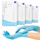 Нітрилові рукавички Medicom, щільність - 3.8 г. - Slim Blue (блакитні) - 100 шт - зображення 1