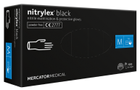 Нитриловые перчатки Nitrylex®, плотность 3.7 г. - PF Black - Черные (100 шт) M (7-8) - изображение 3