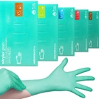 Нитриловые перчатки Nitrylex, плотность 3.5 г. - PF Green - Бирюзовые (100 шт) - изображение 1