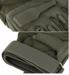 Перчатки тактические FG FQ16S003 Зеленый L полнопалые на липучке с защитой на костяшках - изображение 7