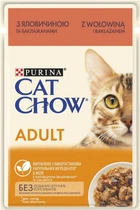 Корм Purina Cat Chow Adult с говядиной и баклажанами 85 г