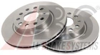 Диск гальмівний AUDI/VW A3/GOLF 15" передн. вент. (вир-во ABS) A.B.S. (17522)