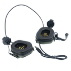 Активні навушники на шолом з гарнітурою Earmor M32H + Тангента, кнопка PTT (Z125) (15025ptt) - зображення 4