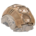 Кавер чехол защитный на каску шлем FAST Фаст Elastic Cord Pixel Койот - DD (124720) - изображение 3