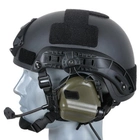 Активные наушники на шлем с микрофоном Earmor M32H + Кнопка PTT, тангента (Z125) (15025ptt) - изображение 8