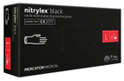 Нітрилові рукавички L (8-9) чорні Nitrylex® PF Black - зображення 1