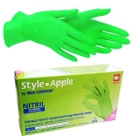 Нитриловые перчатки AMPri Style XS (5-6) салатовые Apple - изображение 1