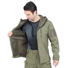 Тактична куртка Lesko A013 Green S чоловіча вулична куртка з водонепроникною тканиною та флісовою підкладкою TK_2359 - зображення 3