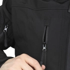 Тактическая куртка Lesko A013 Black L куртка мужская на флисе с капюшоном и карманами на рукавах TK_2359 - изображение 6