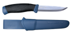 Нож с чехлом Morakniv Companion Navy Blue, stainless steel 13164 Sandvik 12C27, 219 мм, Black-Blue - изображение 2