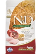 Сухой корм для кошек Farmina N&D Ancestral Grain Cat Adult Neutered Chicken & Pomegranate для стерилизованных с курицей и гранатом
