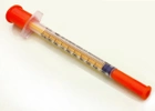 Шприц инсулиновый 1 мл U-100 с интегрированной иглой 30G (0.3*13 мм) трехкомпонентный Alexpharm, 100 штук - изображение 1