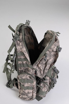 Тактичний військовий рюкзак з підсумками Assault Belt M-12 Oxford 600D 50 літрів Оливковий - зображення 6
