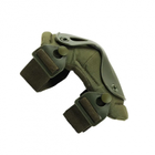 Комплект тактичного захисту налокітники та наколінники Assault Belt KN-04 Олива - зображення 6