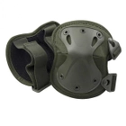 Комплект тактичного захисту налокітники та наколінники Assault Belt KN-04 Олива - зображення 10