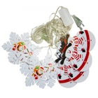 Світлодіодна гірлянда Xmas Штора Фігурки 3D сніговика та сніжинки 3mx70cm 95L Мультикольорова M