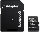 Карта памяти GOODRAM 32 GB microSDHC class 10 UHS-I + SD Adapter M1AA-0320R12