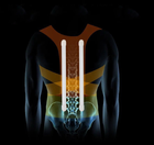 Коректор постави для спини з дихаючого матеріалу, Сірий - зображення 9