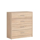 Комод Непо KOM4S /800*835*335 з ДСП колір Дуб Сонома Gerbor Holding