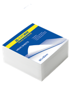 Блок білого паперу для нотаток Buromax 80х80х50мм 500 аркушів склеєний (BM.2204)