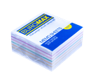 Блок паперу для нотаток Buromax Веселка 90х90х40мм склеєний (BM.2244)
