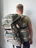 Рюкзак армейский Рюкзак тактический хаки 80 литров рюкзак военный рюкзак - изображение 2