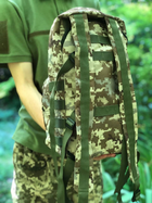 Военный тактический штурмовой рюкзак в цвете пиксель на 20 литров с системой MOLLE для туристов и военных ВСУ - изображение 2