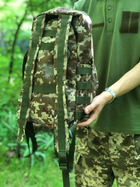 Військовий тактичний штурмовий рюкзак у кольорі піксель на 20 літрів з системою MOLLE для туристів та військових ЗСУ - зображення 3