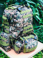 Військово-тактичний рюкзак з додатковими контейнерами 4в1 Колір: темний піксель - зображення 3