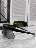 Тактичні чорні військові окуляри зі змінними лінзами PROF Окуляри для військових Окуляри для стрілянини - зображення 5