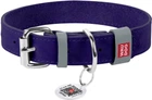 Нашийник для собак шкіряний WAUDOG Classic XXS Ш 12 мм Дл 19-25 см Фіолетовий (02019Collar)