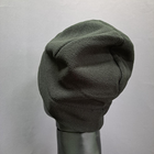 Зимова шапка флісова тепла тактична 5.11 Tactical чоловіча жіноча Чорний (5548) - зображення 3