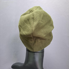 Зимняя шапка флисовая теплая тактическая 5.11 Tactical мужская женская Оливковый (5548) - изображение 4