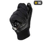 Набор M-Tac перчатки Assault Tactical Mk.8 Black и шапка watch cap фліс (260г/м2) with slimtex black - изображение 6