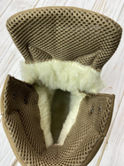 Берці зимові шкіра нубук Scorpions койот на хутрі теплі черевики ЗСУ 45 - изображение 6