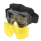 Окуляри Pro Airsoft 3 Glasses - чорний - зображення 1