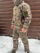 Зимний костюм тактический Softshell с мембраной на -20, Мультикам, размер XL, зимний костюм для военных - изображение 3