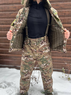 Зимовий костюм тактичний Softshell з мембраною на -20, Мультикам, розмір XL, зимовий костюм для військових софтшел - зображення 4