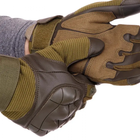 Тактические зимние перчатки штурмовые с защитой Цвет Койот Размер XL - изображение 3