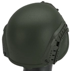 Рельсы боковые направляющие на шлем каску ACH MICH 2000, Green (15079) - изображение 5