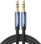 Кабель Ugreen AV112 3.5mm Male to 3.5mm Male Cable Gold Plated Metal Case with Braid 2 м Blue (UGR-10687)