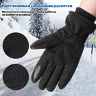 Тактичні зимові повнопалі перчатки з флисом Eagle Tactical ET-03 Black Розмір XL - зображення 4