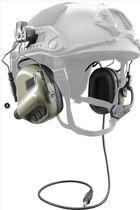 Навушники активні тактичні з кріпленням на каску та мікрофоном EARMOR M32H 22dB Хакі - зображення 2