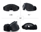 Окуляри тактичні маска зі змінними лінзами Combat GoogleTac Чорний - зображення 2