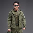 Тактическая куртка Pave Hawk PLY-6 Green 4XL мужская военная холодостойкая влагоотталкивающая осень-зима - изображение 4