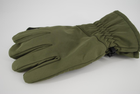 Перчатки тактические тёплые softshell 9100_XL_olive - изображение 6